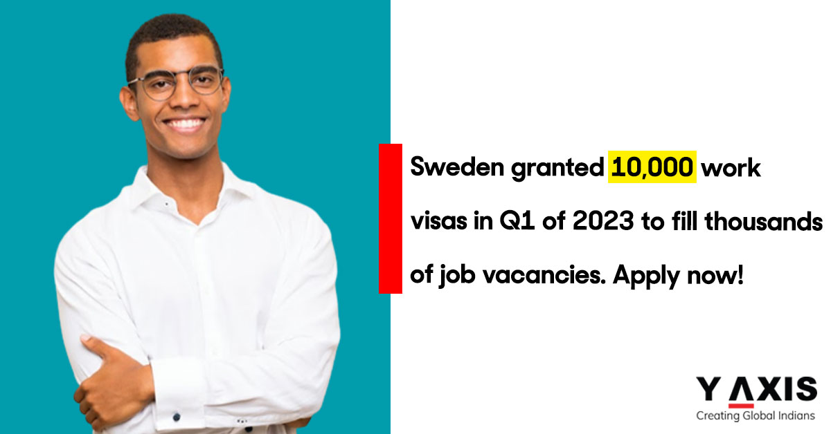 10,000 work visas were issued by Sweden in Q1 of 2023